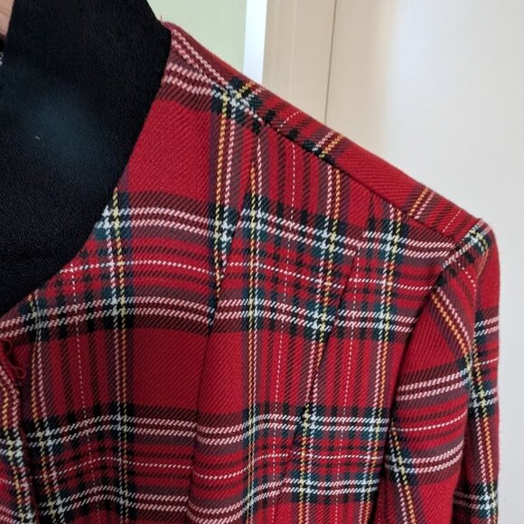 Red Tartan Plaid Dress, Orvis, Jessica Howard, size 12 - Picture 7 of 14